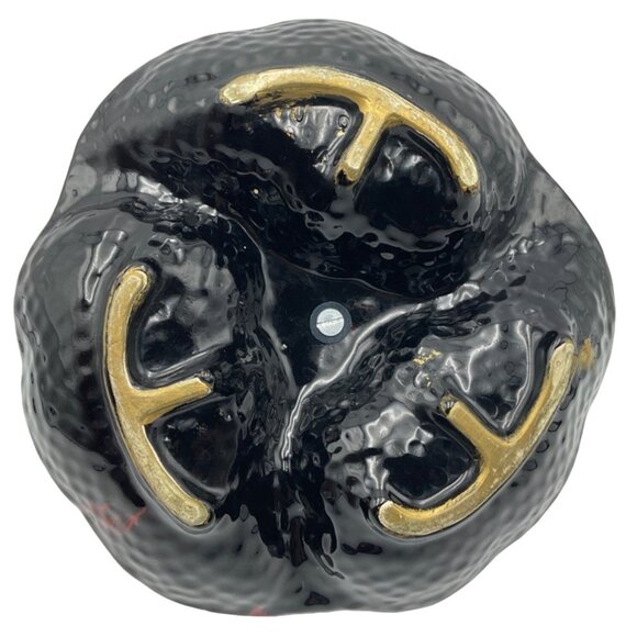 The Original California Pottery Vintage Divided Serving Tray With Brass Handle - Picture 6 of 13